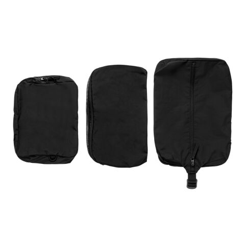 KENTO URBAN Packing Cube Set aus RCS recyceltem Nylon schwarz