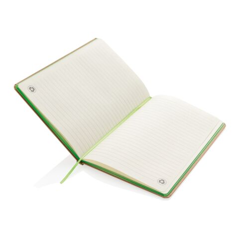 Nachhaltiges A5 Notizbuch grün | ohne Werbeanbringung | Nicht verfügbar | Nicht verfügbar