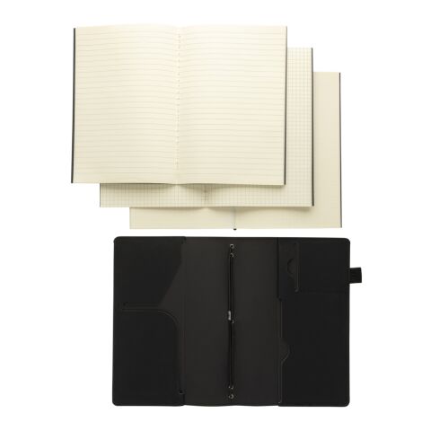 Daily Notes Binder 3-in-1 PU-Notizbuch zum Nachfüllen schwarz | ohne Werbeanbringung | Nicht verfügbar | Nicht verfügbar