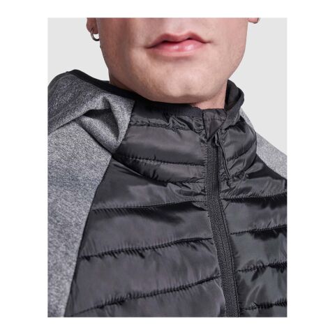 Minsk Hybrid Thermojacke Unisex Standard | schwarz-heather schwarz | XL | ohne Werbeanbringung | Nicht verfügbar | Nicht verfügbar