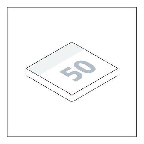 Haftnotizblock Basic RECYCLING 50 Haftzettel 4C-Quality