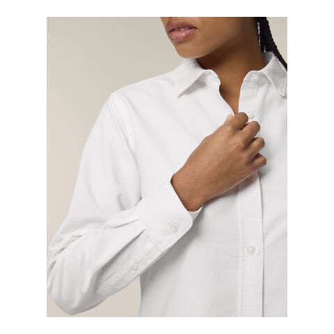 POD Stanley&amp;Stella - Stella Oxford Shirt weiß | XL | DTF Linke Brust