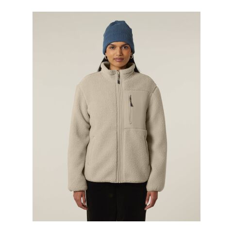 Stanley&amp;Stella - Brooker Unisex-Sherpa-Jacke beige | S | ohne Werbeanbringung | ohne Werbeanbringung | ohne Werbeanbringung