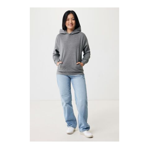 Iqoniq Yengo Hoodie mit Seitentaschen aus rec. Baumwolle ungefärbte helles Anthrazit | S | ohne Werbeanbringung | Nicht verfügbar | Nicht verfügbar | Nicht verfügbar