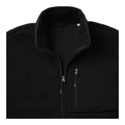 Iqoniq Diran Fleecejacke aus recyceltem Polyesterflor schwarz | XXXL | ohne Werbeanbringung | Nicht verfügbar | Nicht verfügbar | Nicht verfügbar
