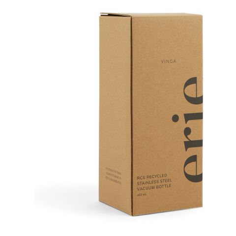 VINGA Erie 450ml Vakuumflasche aus RCS recyceltem Stahl schwarz | ohne Werbeanbringung | Nicht verfügbar | Nicht verfügbar