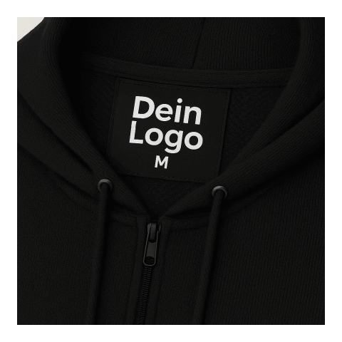 Zip Hoodie Basic Tone Schwarz | M | ohne Werbeanbringung | ohne Werbeanbringung | ohne Werbeanbringung | Schwarz | Schwarz | Schwarz