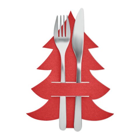 Besteckhalter-Set RPET-Filz rot | ohne Werbeanbringung | Nicht verfügbar | Nicht verfügbar | Nicht verfügbar