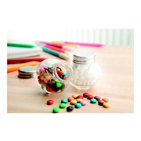 Schokolinsen im Glasspender KC bunt | ohne Werbeanbringung | Nicht verfügbar | Nicht verfügbar | Nicht verfügbar