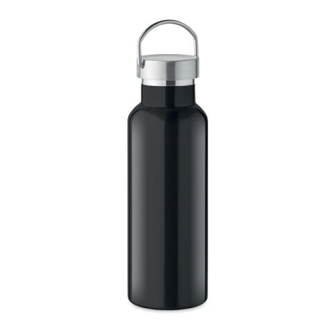 Doppelwandige Flasche 500 ml im Kannenlook schwarz | ohne Werbeanbringung | Nicht verfügbar | Nicht verfügbar | Nicht verfügbar