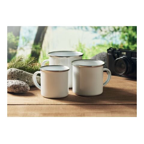 Emaille-Becher Subli 200 ml weiß | ohne Werbeanbringung | Nicht verfügbar | Nicht verfügbar | Nicht verfügbar