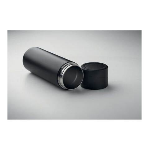 Doppelwandige Flasche 420 ml schwarz | ohne Werbeanbringung | Nicht verfügbar | Nicht verfügbar | Nicht verfügbar