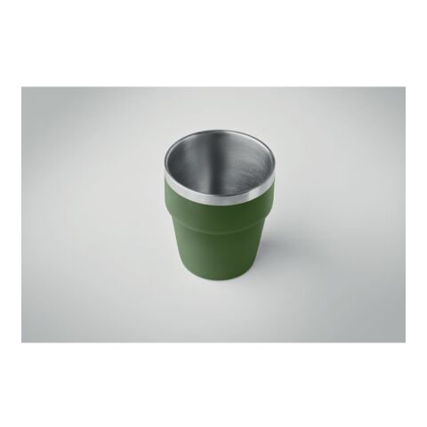 Doppelwandiger Trinkbecher 250 ml dunkelgrün | ohne Werbeanbringung | Nicht verfügbar | Nicht verfügbar | Nicht verfügbar