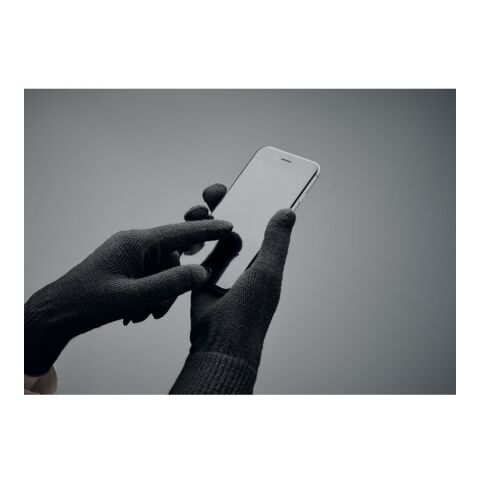 Gestrickte Handschuhe RPET schwarz | ohne Werbeanbringung | Nicht verfügbar | Nicht verfügbar | Nicht verfügbar