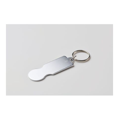 Schlüsselring mit Chip silber | ohne Werbeanbringung | Nicht verfügbar | Nicht verfügbar