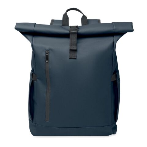 Rolltop-Rucksack 600D RPET blau | ohne Werbeanbringung | Nicht verfügbar | Nicht verfügbar | Nicht verfügbar