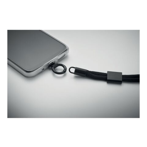 Handykette Handgelenk RPET schwarz | ohne Werbeanbringung | Nicht verfügbar | Nicht verfügbar | Nicht verfügbar