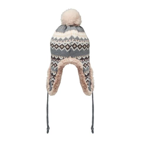 Gestrickte Ohrenmütze grau | ohne Werbeanbringung | Nicht verfügbar | Nicht verfügbar | Nicht verfügbar