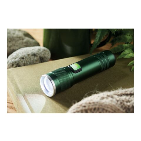 Wiederaufladbare Taschenlampe dunkelgrün