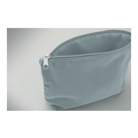 Kosmetiktasche Kord-Polyester himmelblau | ohne Werbeanbringung | Nicht verfügbar | Nicht verfügbar | Nicht verfügbar