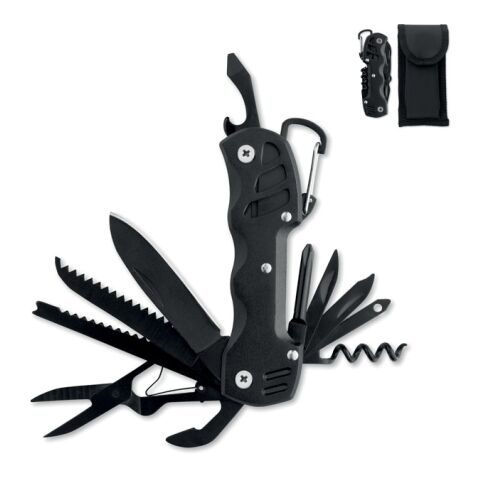 13in1-Multitool-Messer schwarz