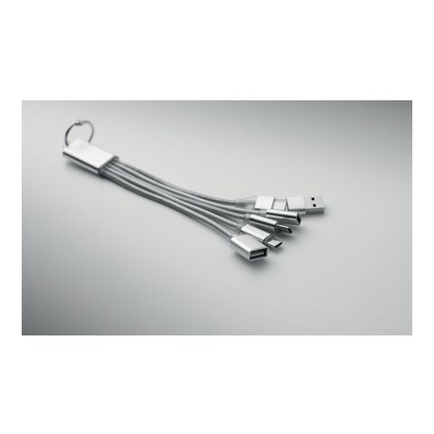 3in1 Ladekabel silber | ohne Werbeanbringung | Nicht verfügbar | Nicht verfügbar | Nicht verfügbar