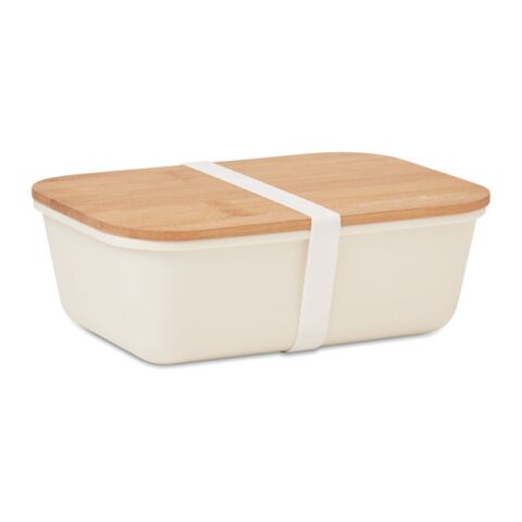 Lunchbox mit Bambus-Deckel beige | ohne Werbeanbringung | Nicht verfügbar | Nicht verfügbar