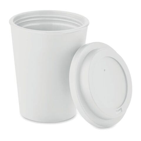 Doppelwandiger Becher PP 300ml weiss | ohne Werbeanbringung | Nicht verfügbar | Nicht verfügbar