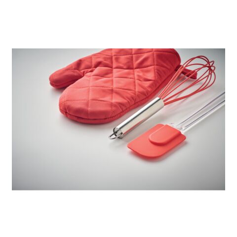 Backzubehör-Set rot | ohne Werbeanbringung | Nicht verfügbar | Nicht verfügbar | Nicht verfügbar