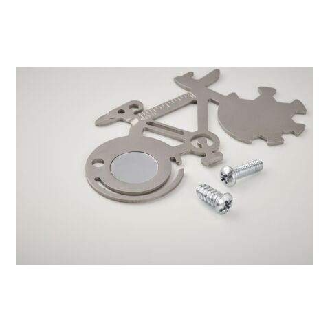 Multifunktionswerkzeug Fahrrad mattsilber | ohne Werbeanbringung | Nicht verfügbar | Nicht verfügbar | Nicht verfügbar