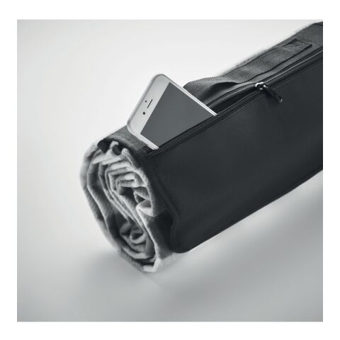 Picknickdecke rPET Fleece schwarz | ohne Werbeanbringung | Nicht verfügbar | Nicht verfügbar | Nicht verfügbar