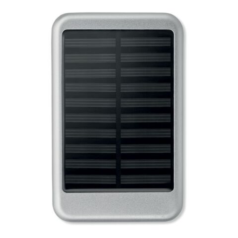 Solar Powerbank 4000 mAh transparent grau | ohne Werbeanbringung | Nicht verfügbar | Nicht verfügbar
