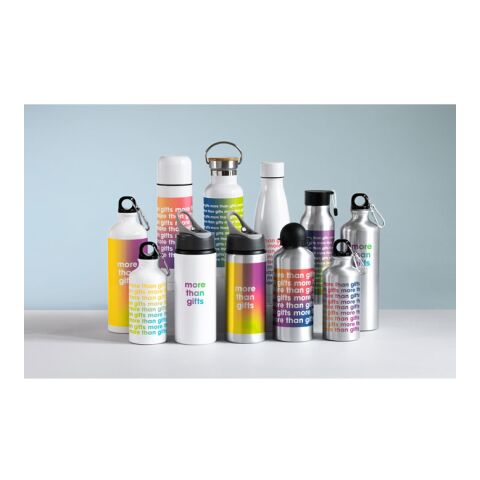 Doppelwandige Trinkflasche mit Bambus Deckel schwarz | ohne Werbeanbringung | Nicht verfügbar | Nicht verfügbar | Nicht verfügbar