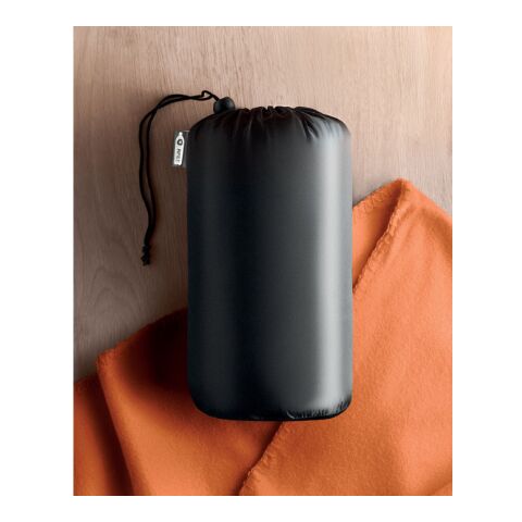 RPET Fleece-Reisedecke orange