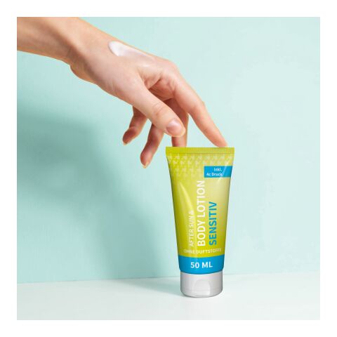 50 ml Tube - Body &amp; After Sun Lotion (sensitiv) Weiß | ohne Werbeanbringung