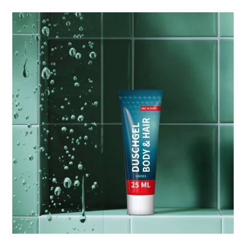 25 ml Tube - Duschgel Ingwer-Limette Weiß | ohne Werbeanbringung