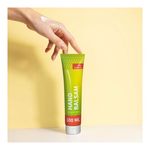 100 ml Tube - Handbalsam "Ingwer-Limette" Weiß | ohne Werbeanbringung