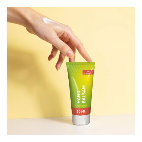 50 ml Tube - Handbalsam "Ringelblume-Aloe Vera" Weiß | ohne Werbeanbringung