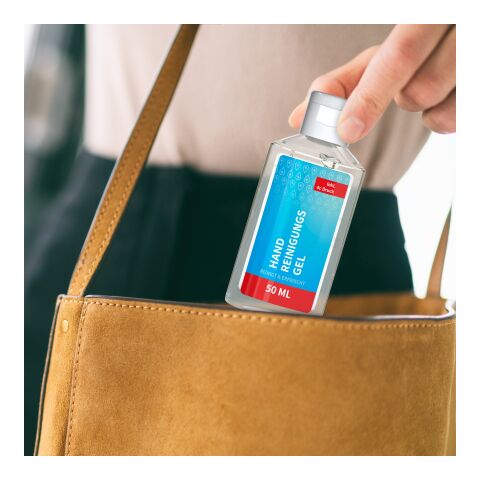 50 ml Flasche - Handreinigungsgel (alk.) Transparent | ohne Werbeanbringung
