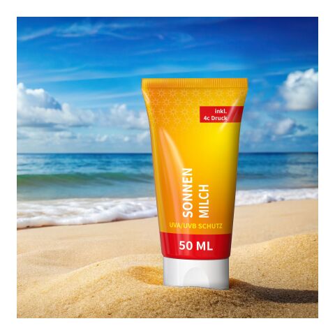 50 ml Tube - Sonnenmilch LSF 30 Weiß | ohne Werbeanbringung