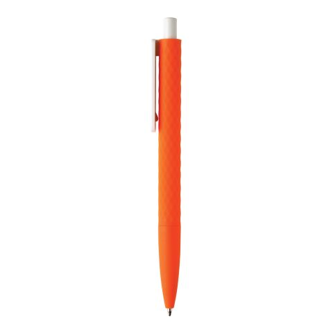 X3-Stift mit Smooth-Touch orange-weiß | ohne Werbeanbringung | Nicht verfügbar | Nicht verfügbar