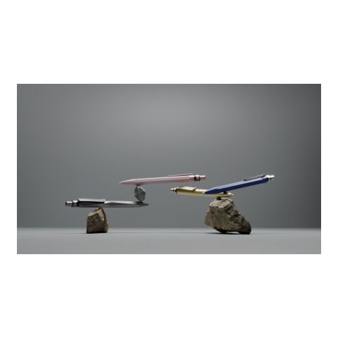 Prodir QS20 Druckkugelschreiber Stone mit Metallclip weiß-silber | Schwarz | ohne Werbeanbringung