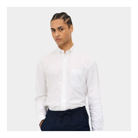 Boston Herren-Oxfordhemd weiss | L