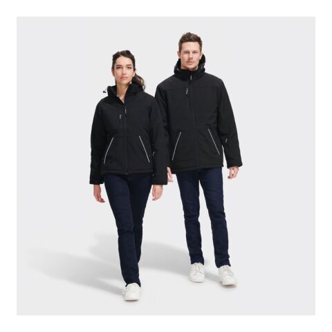 Rock Herren-Winter-Softshelljacke schwarz | XL