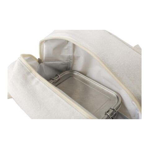 Kühltasche aus Baumwolle (280 gr/m²) Alex marineblau/transparent | ohne Werbeanbringung | Nicht verfügbar | Nicht verfügbar