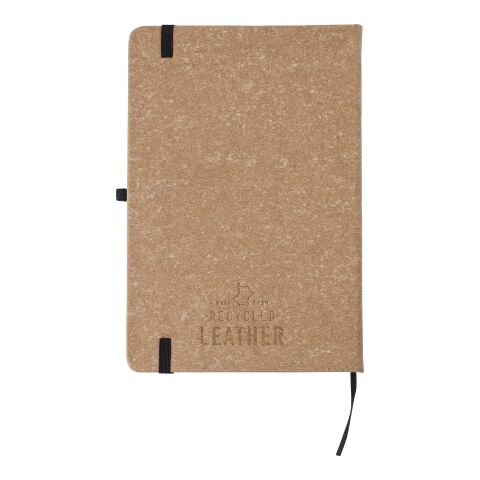 Notizbuch aus recyceltem Leder (A5) Gianna Schwarz | ohne Werbeanbringung | Nicht verfügbar | Nicht verfügbar