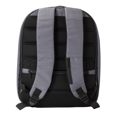 RPET-Polyester (300D) Anti-Diebstahl-Laptop-Rucksack Calliope Schwarz | ohne Werbeanbringung | Nicht verfügbar | Nicht verfügbar