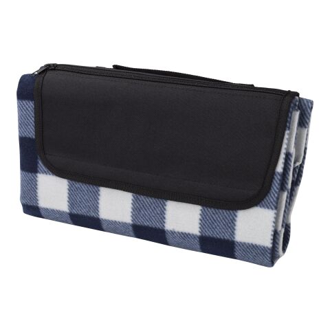 RPET faltbare Polarfleece-Decke Vesper Kobaltblau | ohne Werbeanbringung | Nicht verfügbar | Nicht verfügbar