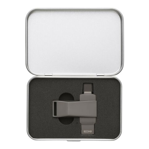 USB-Stick aus verzinkter Oberfläche Dorian Silber | ohne Werbeanbringung | Nicht verfügbar | Nicht verfügbar
