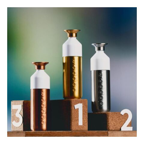 Dopper Steel 800 ml silber/weiß | ohne Werbeanbringung | Nicht verfügbar | Nicht verfügbar